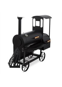 Klarstein Dampflok, gril s udírnou, 3 mm ocel, černý