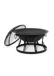 Blumfeldt Pentos 2 v 1, ohniště s grilem, Ø 73 cm, grilovací rošt Ø 60 cm, lapač jisker