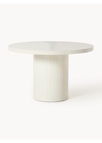 Kulatý zahradní jídelní stůl Saya Bílá Beton Ø 120 cm | Westwing Collection