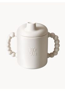 Jack o Juno Dětský pohárek z měkkého silikonu Bubble Sippy Bílá Umělá hmota Ø 7 cm, V 13 cm, 150 ml