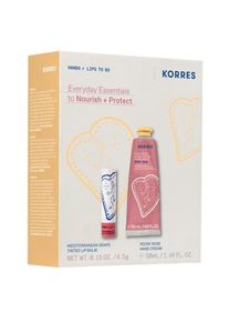 Korres Péče o ruce Sada péče a rty Everyday Essentials Peony Rose Krém na
