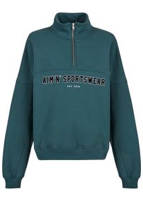 aim'n Aim'n Ženy Sportovní mikina smaragdová / černá / bílá L