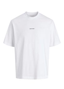 Jack & Jones Velk&eacute; Velikosti - Jack & Jones - Bavlněn&eacute; tričko s oboustrann&yacute;m potiskem - 4XL - B&iacute;l&aacute;