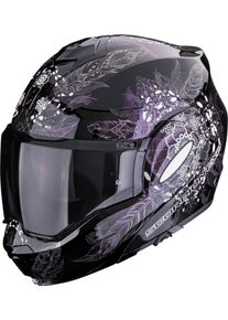 Scorpion EXO-Tech Evo Dream, modular helmet , color: Black/Grey/Dark Green/Purple , size: M