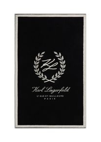 K by KARL LAGERFELD Karl Lagerfeld Muži Plážový ručník černá / perlově bílá One Size
