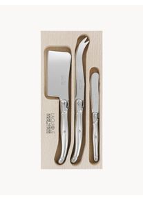 Laguiole by André Verdier Sada nožů na sýr Debutant Inox, 3 díly Stříbrná, Hnědá Nerezová ocel Sada s různými velikostmi