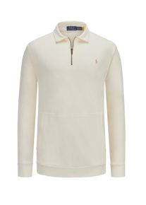 Velké Velikosti - Polo Ralph Lauren - Mikina s polozipem a polo límcem - XXL - Bílá