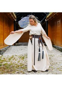 Middeleeuwse Jurk Begina Beige - XXL - Crème Wit - Leonardo Carbone