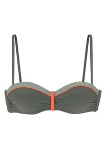 Lascana Ženy Podprsenka olivová / oranžová 38