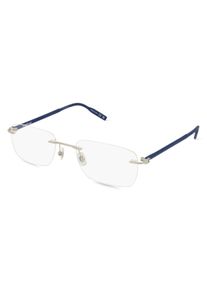 Montblanc MB0221O pánské brýle | Obruba: hranatý, kov, stříbrná