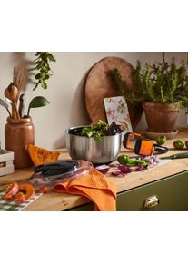 Tchibo - Odstředivka na salát z ušlechtilé oceli s víkem - barva: černá