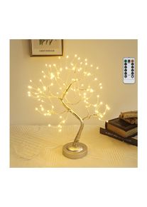 B.V. - LED Vánoční dekorace 108xLED/3xAA/8 funkcí 45cm teplá bílá B10303Y1X