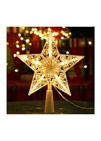 B.V. - LED Vánoční dekorace 10xLED/3xAA teplá bílá hvězda B10303S6E