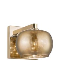 Zuma Line W0076-01A-F7HF - Nástěnné svítidlo CRYSTAL 1xG9/42W/230V zlatá W0076-01A-F7HF