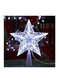 B.V. - LED Vánoční dekorace 16xLED/3xAA studená bílá hvězda B10303S6I