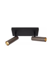 Lucide 22974/02/15 - Bodové svítidlo GRADO 2xGU10/8W/230V černá/hnědá 22974/02/15
