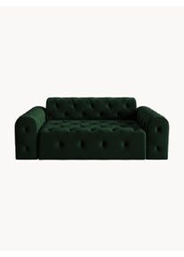 Windsor & Co Sametová pohovka Artemis, 3místná Zelená, Černá Š 94 cm, D 190 cm