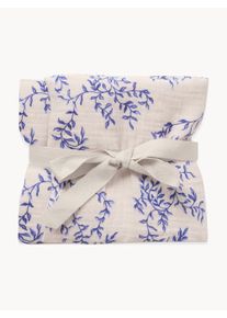 Garbo&Friends Sada zavinovaček z bavlněného mušelínu Jardim, 2 díly Bílá, Modrá Bavlna Š 60 cm, D 60 cm