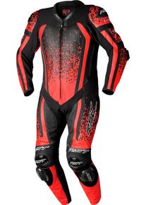 RST Pro Evo Airbag S24, leather suit 1pcs. perforated , color: Neon-Red/Black , size: XXL