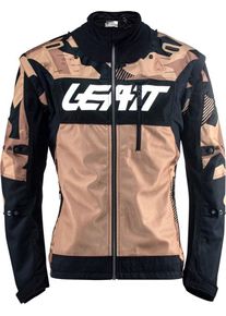 Leatt 4.5 X-Flow Stone, textile jacket , color: Brown/Black/White , size: S