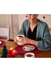 Tchibo - Velký hrnek s lesklým zlatým dekorem - barva: bílá