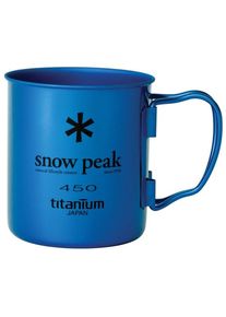 Snow Peak Titanium Single Cup Cup (450 ml, blue)