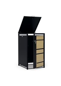 Blumfeldt BinSafe, box na odpadky, 1 odpadkový koš, 240 l, uzamykatelný, pozinkovaná ocel odolná vůči povětrnostním vlivům