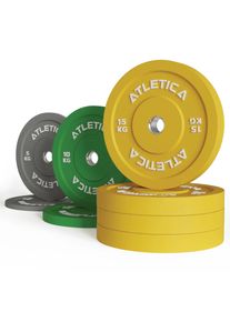 Sada barevných bumper kotoučů | 90 kg