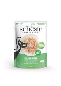 6x70g Schesir Complements Filet v žel&eacute; - kuřec&iacute; s mořsk&yacute;m vlkem