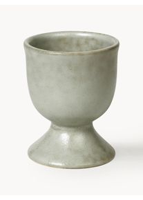 Broste Copenhagen Ručně vyrobené stojany na vajíčka Nordic Marsh, 4 ks Zelená Hlína Ø 5 cm, V 6 cm