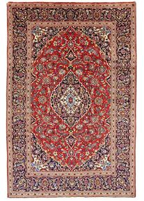 Kashan Orientální koberec 310 x 200 Červené (Írán) Ručně Vázané