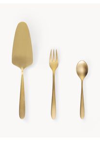 Sola Switzerland Sada matně kartáčovaných příborů na dezerty Tulip, pro 6 osob (13 dílů) Zlatá Nerezová ocel Sada různých velikostí