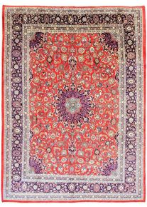 Mashad Orientální koberec 290x400 Červené (Írán) Ručně Vázané