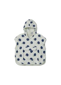 Tchibo - Dětské froté pončo - vel. 134/140 - barva: modrá/s potiskem