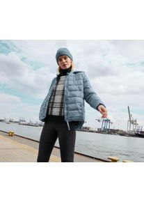 Tchibo - Pletená čepice s vlnou - barva: modrá