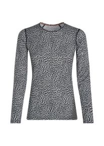 Icebreaker Women's Merino 200 Oasis L/S Crewe Flock Forms Merino base layer Women (XS, grey)