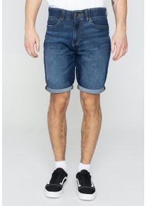 Lee - Short Mvp Mid Wash - Jeans Shorts - modrý - W32 - 53% Bavlna, 25% Polyester, 21% Viskóza, 1% Elastan,Džínovina