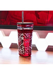 MARVEL - Logo Beker met Rietje