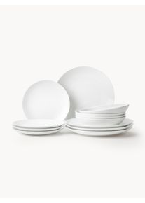 Sada porcelánového nádobí Delight Modern, pro 4 osoby (12 dílů) Bílá Porcelán Pro 4 osoby (12 dílů) | Westwing Collection