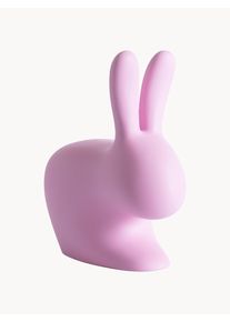 Qeeboo Exteriérová/interiérová židle Rabbit Růžová Umělá hmota Š 69 cm, V 80 cm