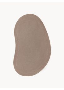 Ručně všívaný vlněný koberec v organickém tvaru Kadey Hnědá Vlna Š 260 cm, D 400 cm (velikost XL) | Westwing Collection