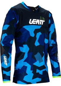 Leatt 4.5 Enduro Blue, jersey , color: Blue/Dark Blue/Black , size: S