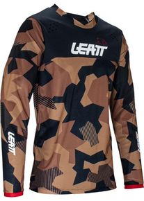 Leatt 4.5 Enduro Stone, jersey , color: Black/Brown/Dark Brown , size: XL