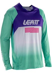 Leatt 4.5 Lite V26, jersey , color: Turquoise/Violet/White , size: XXL