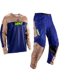Leatt 3.5 Ride Kit V26, set jersey/textile pants , color: Dark Blue/Light Brown , size: XS