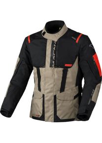 Macna Rancher 2.0, textile jacket waterproof , color: Beige/Black/Red , size: 3XL