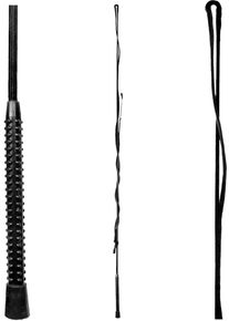 Waldhausen Longierpeitsche, einteilig, ohne Wirbel, schwarz, 180cm