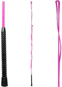 Waldhausen Longierpeitsche, einteilig, ohne Wirbel, pink, 180cm