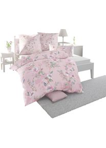 Biberna unisex Ložn&iacute; pr&aacute;dlo starorůžov&aacute;-potisk ,velikost 40x80/135x200 cm