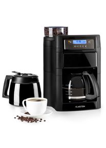 Klarstein Aromatica II Duo, kávovar, integrovaný mlýnek, 1,25 l, černý